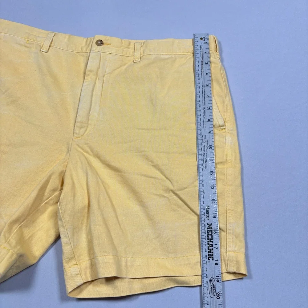Polo Ralph Lauren Salinger Chino Shorts Mens 40 Yellow Straight Fit Cotton Twill